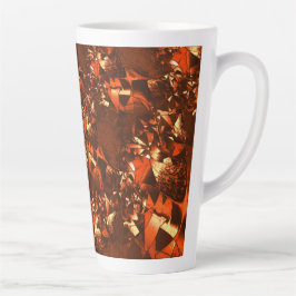 Caneca De Café Latte Coral brilhante e acastanhado