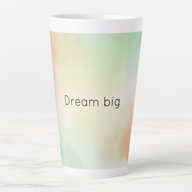 Caneca De Café Latte Corante Vermelho Amarelo Escamudo (Frente)