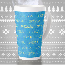 Caneca De Café Latte Corantes Nacionais Suecos Fika Latte Mug