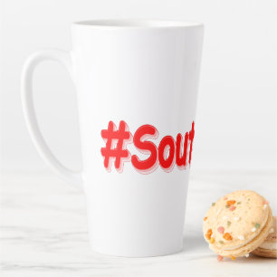 Caneca De Café Latte "#Coreia do Sul" Design. Comprar Agora