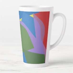 Caneca De Café Latte Cores Bonitas e Vibrantes! Caneca de Latte