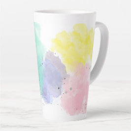 Caneca De Café Latte Cores Lindas Com um Toque Suave