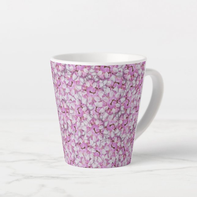 Caneca De Café Latte Coroa Vetch Padrão Sem Olho (Ângulo direito)