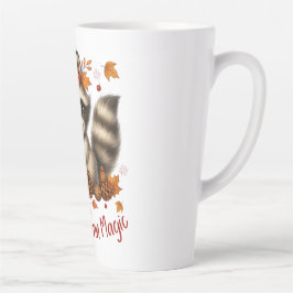 Caneca De Café Latte Corrente Mágica de Cozy Autumn