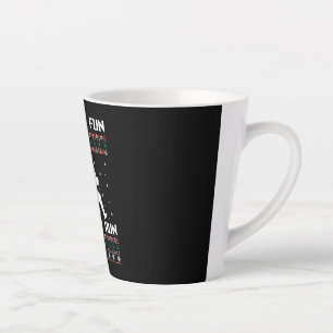 Caneca De Café Latte Corrida De Natal Oh Que Diversão É Correr