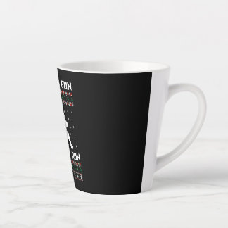Caneca De Café Latte Corrida De Natal Oh Que Diversão É Correr