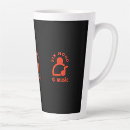 Caneca De Café Latte Corrigir o humor @By Music