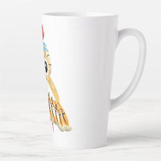 Caneca De Café Latte Coruja Amarrada com Amor com um Bando