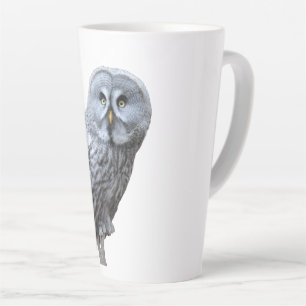 Caneca De Café Latte Coruja de Cinzas excelentes