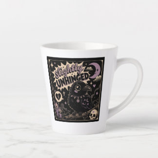 Caneca De Café Latte Corvo Levemente Desencadear