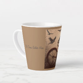 Caneca De Café Latte Corvos Antigos