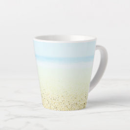 Caneca De Café Latte Costeira de Areia e Calmaria