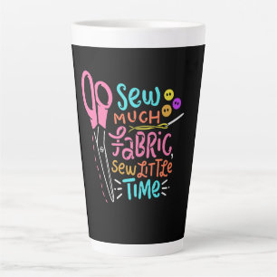 Caneca De Café Latte Costura Divertida - Muita Tecido