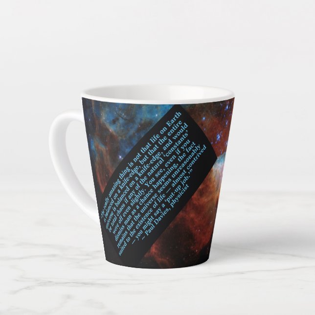 Caneca De Café Latte Cotação inacreditável do Cientista Universe Latte  (Ângulo esquerdo)