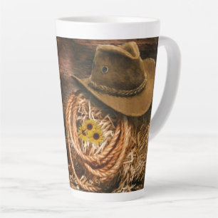 Caneca De Café Latte Cowboy Hat