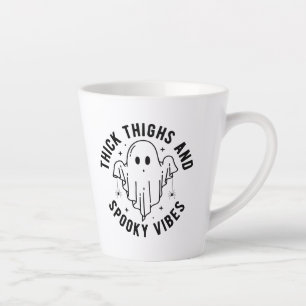 Caneca De Café Latte Coxas Espessas E Víblias Loucas.