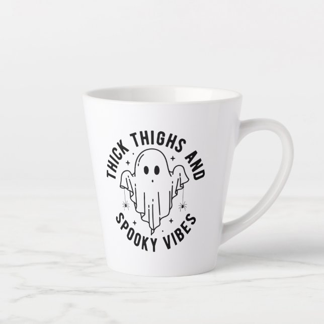 Caneca De Café Latte Coxas Espessas E Víblias Loucas. (Direita)