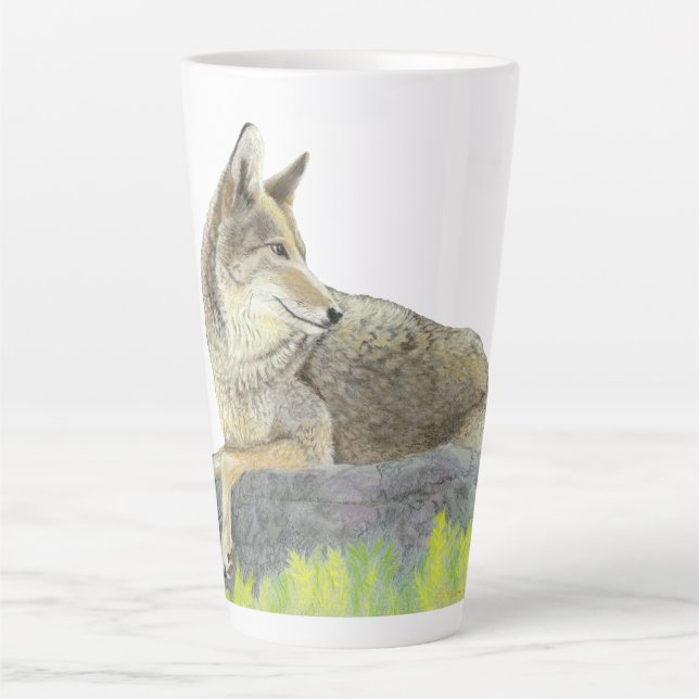 Caneca De Café Latte Coyote (Frente)