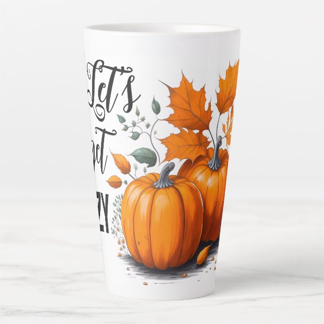 Caneca De Café Latte Cozy Autumn (Frente)