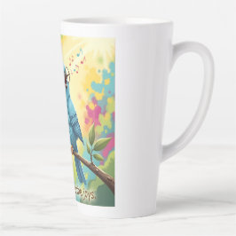 Caneca de Café Latte Cozy Bird 