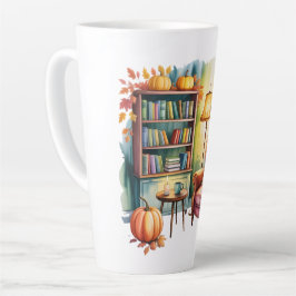 Caneca De Café Latte Cozy Home Reading Bouteilles — Framed Wall