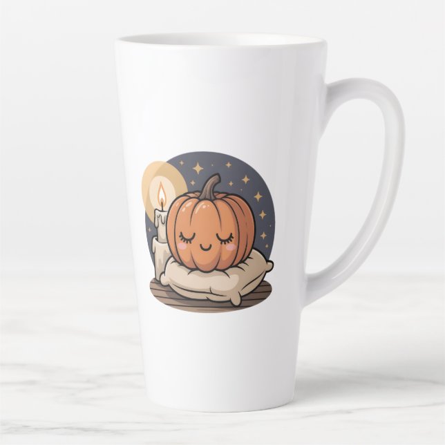 Caneca De Café Latte Cozy Pumpkin Dream Mug (Direita)