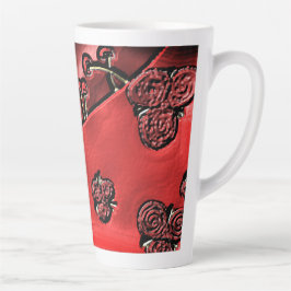 Caneca De Café Latte Cranberry Bazaar
