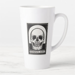 Caneca De Café Latte Crânio Memento Mori