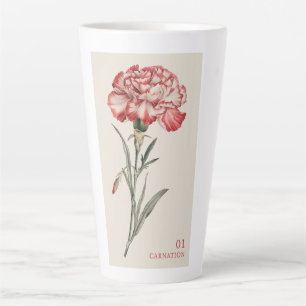 Caneca De Café Latte Cravo - Flor de Nascimento em Janeiro