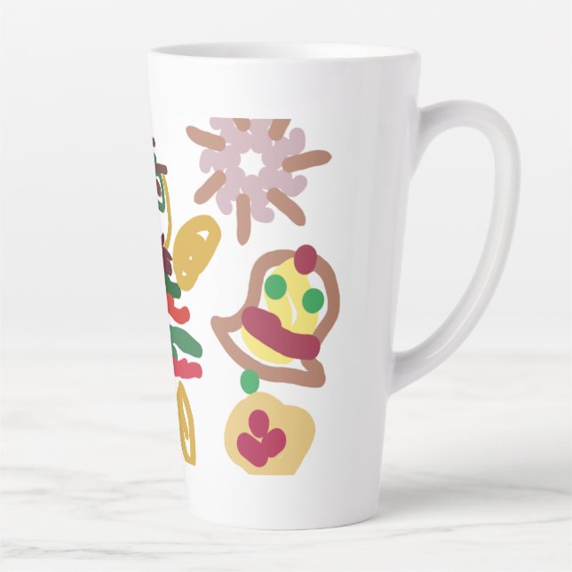 Caneca De Café Latte Crazy dance gingerbread   (Direita)