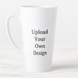 Caneca De Café Latte Create Your Own Simple Custom Large 17oz Latte Mug