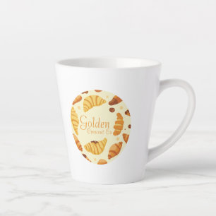 Caneca De Café Latte Crescente do ouro