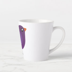 Caneca De Café Latte Crianças, passarinho fofo