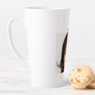 Caneca De Café Latte Crie a Foto Personalizada do Seu Filho