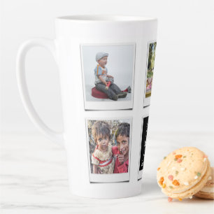 Caneca De Café Latte Crie a sua própria família de fotos da última cane
