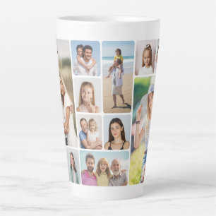 Caneca De Café Latte Crie Os Seus Próprios Cantos Redondos 12 Colagem F
