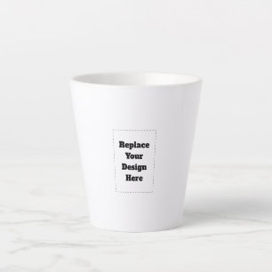 Caneca De Café Latte Crie seu próprio branco