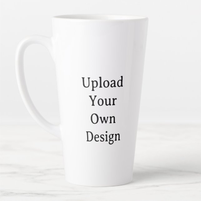 Caneca De Café Latte Crie Seu Próprio Caneca de Latte Grande Simples Pe (Esquerda)