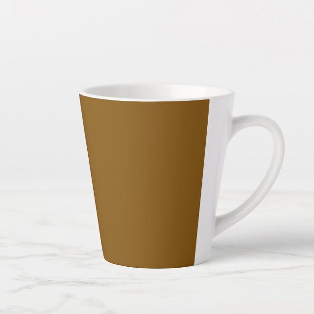 Caneca De Café Latte Crie seu próprio marrom (Direita)