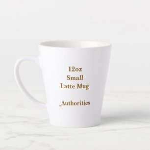 Caneca De Café Latte Crie sua própria caneca de latte pequena de 12oz