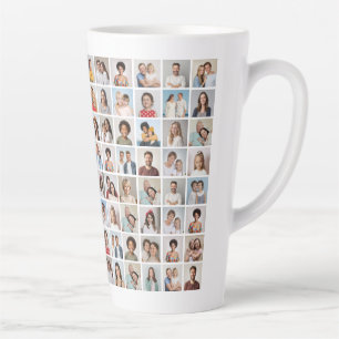 Caneca De Café Latte Crie Sua Própria Colagem de 96 Fotos
