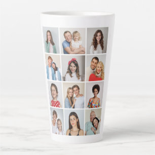 Caneca De Café Latte Crie Sua Própria Colagem De Fotos 12
