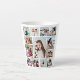 Caneca De Café Latte Crie Sua Própria Colagem De Fotos 13