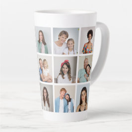 Caneca De Café Latte Crie Sua Própria Colagem De Fotos 15
