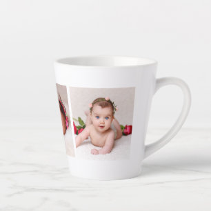 Caneca De Café Latte Crie sua própria foto do bebê da família