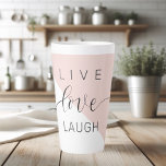 Caneca De Café Latte Crítica de Motivação Positiva do Amor ao Vivo Mode<br><div class="desc">Crítica de Motivação Positiva do Amor ao Vivo Moderno</div>