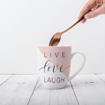 Caneca De Café Latte Crítica de Motivação Positiva do Amor ao Vivo Mode<br><div class="desc">Crítica de Motivação Positiva do Amor ao Vivo Moderno</div>