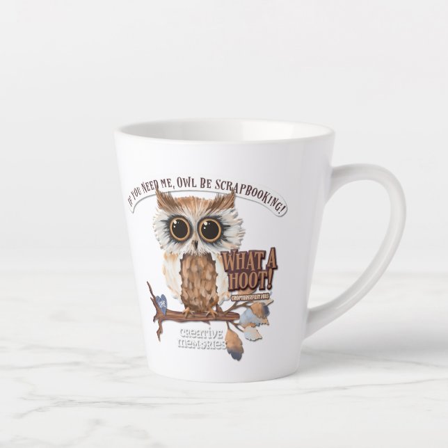 Caneca De Café Latte Croptoberfest 2023 Sm Latte Mug, que personalizou (Direita)