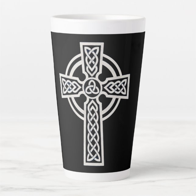 Caneca De Café Latte Cruz Celta (Frente)