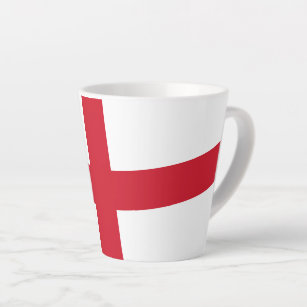 Caneca De Café Latte Cruz das Ruas George ~ Flag da Inglaterra 